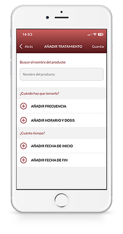 Añadir tratamiento MyApotecaNatura